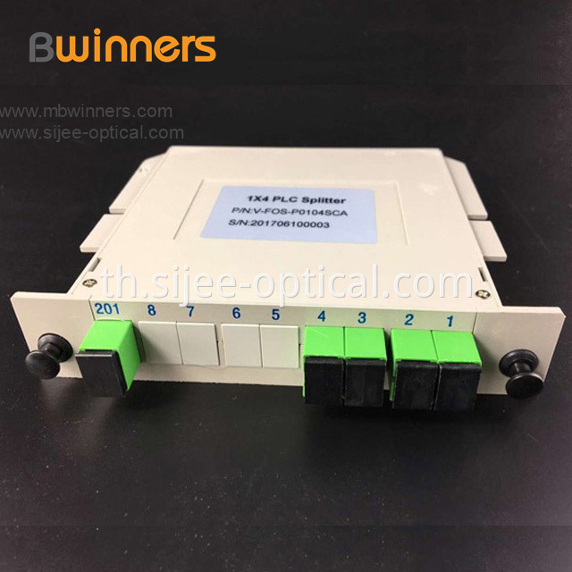 Cassette Type 1x4 Sc Apc Plc Splitter